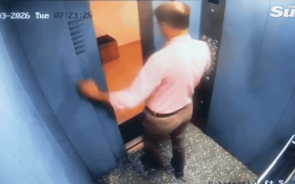 Video: Thang máy hỏng, người đàn ông bị cuốn đi trong tích tắc
