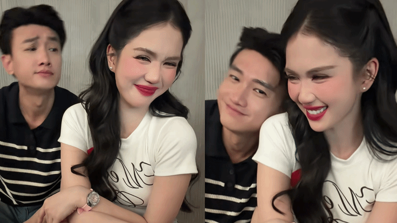 Quốc Trường tựa vai tình tứ bên Ngọc Trinh