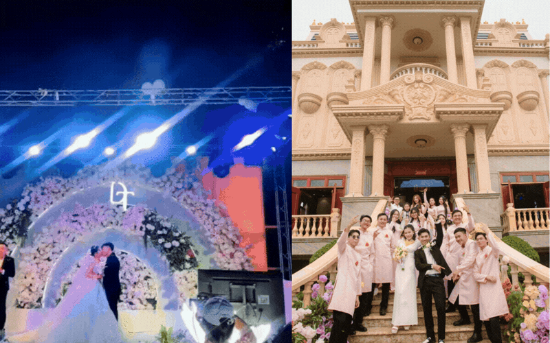 'Thiên kim tiểu như' ở Cà Mau đi lấy chồng: Rạp cưới là dinh thự hơn 100 tỷ, hoa tươi ngập tràn tựa lâu đài cổ tích