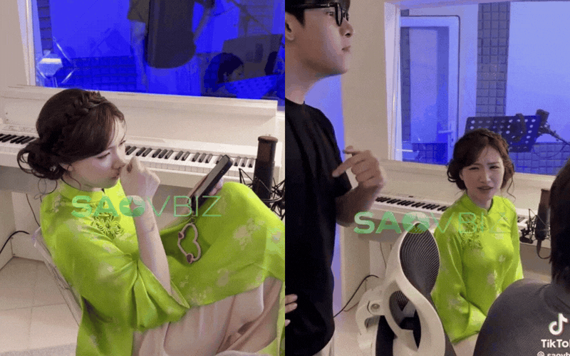 Hòa Minzy lộ rõ vẻ bất lực trước giọng hát của mỹ nam Việt được đề cử đẹp nhất thế giới