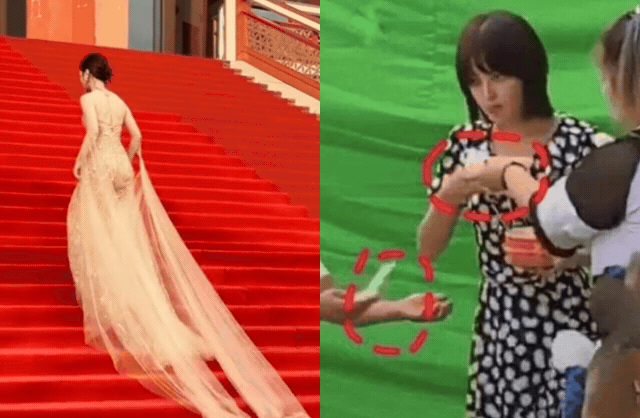 Mỹ nhân phim cung đấu ăn đậu hủ thối vô tư nhả vào tay trợ lý