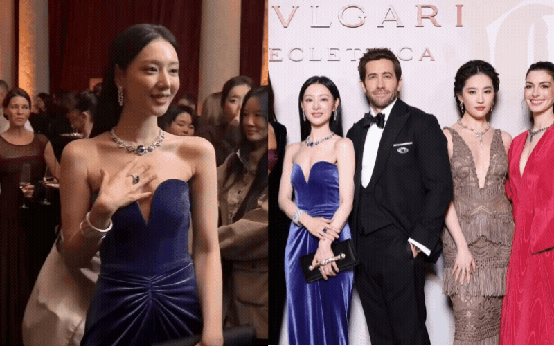 Kim Ji Won gầy rộc, vượt mặt Lưu Diệc Phi và Anne Hathaway lên đứng center tại event BVLGARI