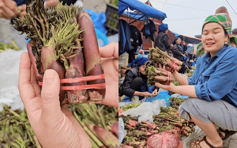 Thứ rau đặc sản lạ lùng ở chợ phiên Y Tý: Ngoại hình 'từ chối hiểu' nhưng xào tỏi lại siêu ngon, lỡ dịp là mòn mỏi đợi sang năm