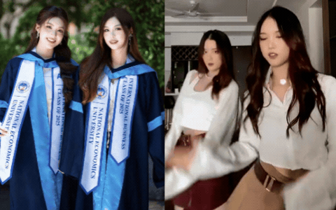 Khung hình 'một chín một mười' của Phương Oanh và chị gái song sinh 