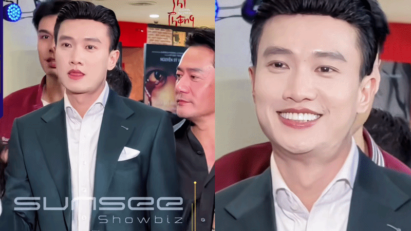 Quốc Trường lộ diện gây sốc: Lớp trang điểm trắng bóc, kẻ cả viền môi 