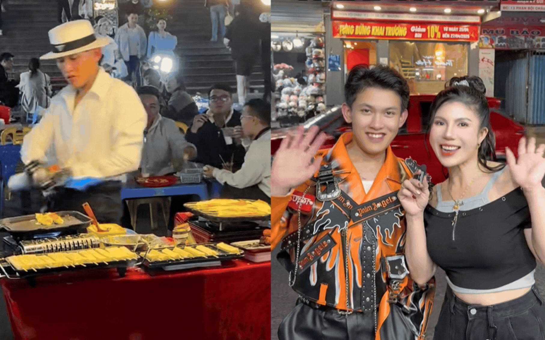 'Tổng tài phô mai nướng” Đà Lạt và vợ hơn 20 tuổi rời chợ đêm, mở quán: Bị chê bán mắc, phục vụ đánh DJ lạc quẻ?