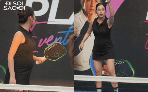 Sao nữ Việt gây tranh cãi vì mang bụng bầu sinh đôi vượt mặt đi đánh pickleball 