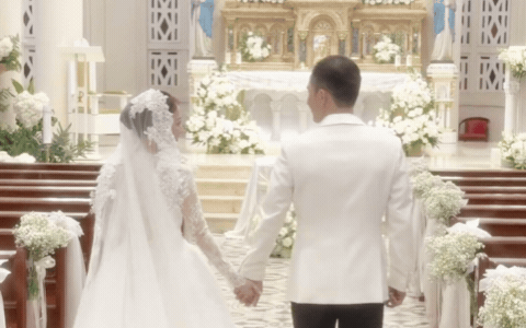Sao nữ Vbiz ai cũng biết mặt và chồng kỹ sư bí mật tổ chức lễ cưới ở nhà thờ vào sáng nay 