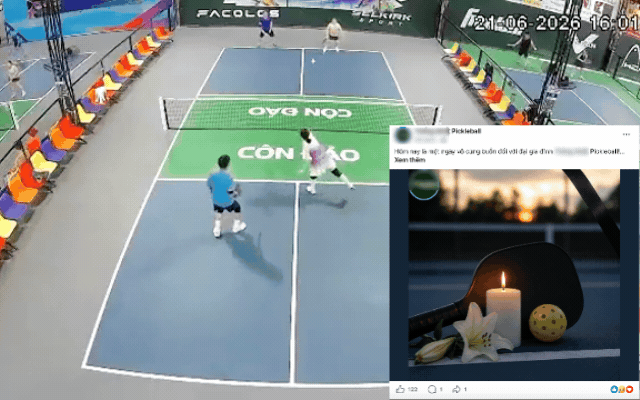 Vụ người đàn ông gục xuống, tử vong khi chơi pickleball ở TP.HCM: Thông báo từ sân đấu khiến nhiều người nghẹn lòng