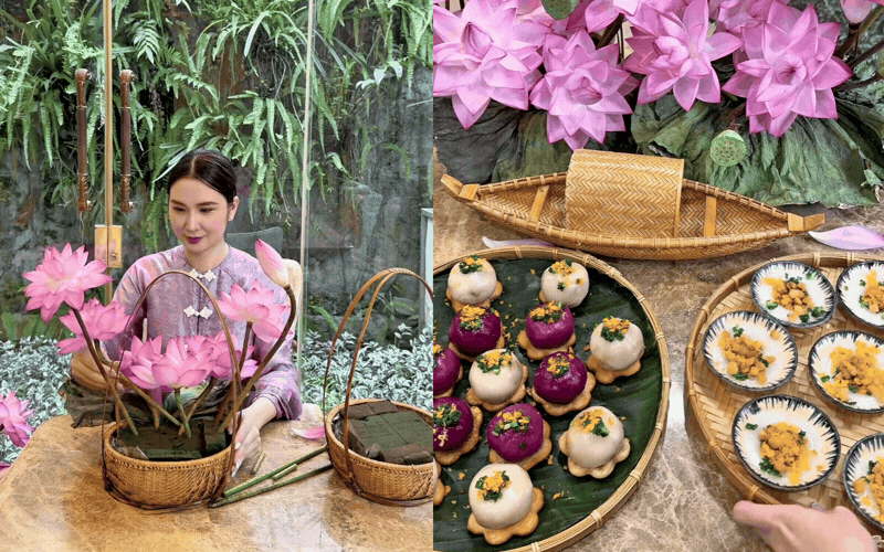 Ai cũng trầm trồ trước mâm bánh ram ít của 'phú bà' Ngọc Loan: Khéo tay đến mức này thì chịu!