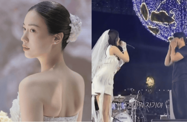 Cựu thành viên T-ara quỳ gối cầu hôn bạn trai doanh nhân trước hàng nghìn người, camera zoom cận liền phát hiện 1 hành động gây tranh cãi 