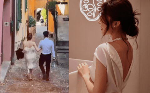 Lộ clip sao nam Vbiz và gái xinh ngoài ngành bí mật sang Châu Âu chụp ảnh cưới 