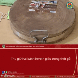 6,6 triệu lượt xem clip công an phát hiện 2 bánh heroin giấu trong thớt gỗ, thông tin về chuyên án 824D khiến nhiều người không khỏi trầm trồ