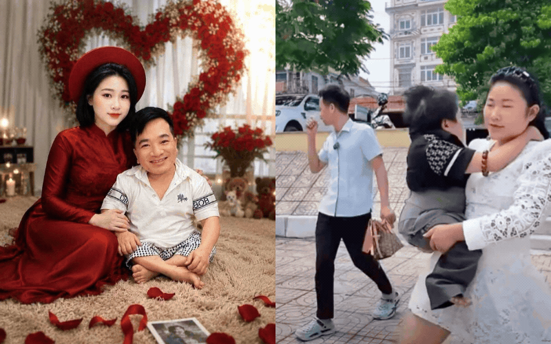 Câu chuyện phía sau clip cô gái 18 tuổi bế chồng đi đăng ký kết hôn đang 'gây bão' mạng xã hội