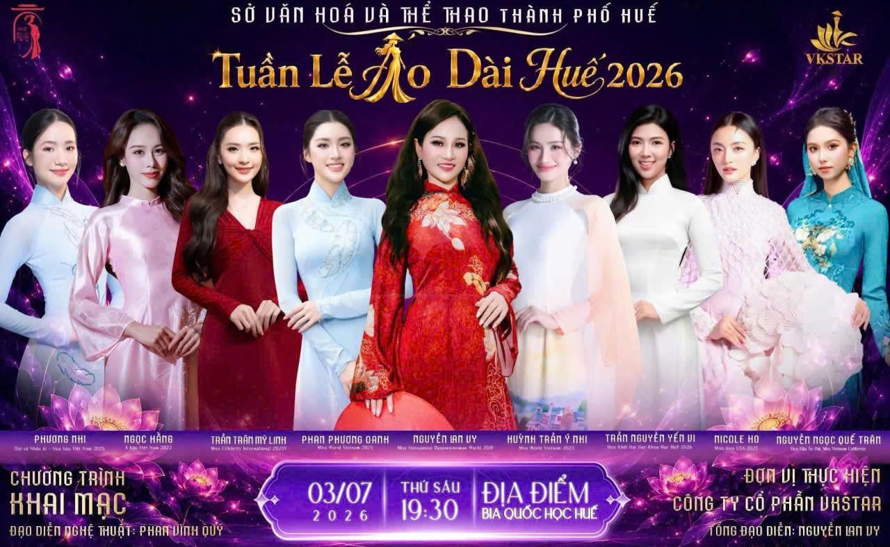 Đặc sắc đêm diễn “Áo dài Huế - Dòng chảy di sản hội nhập”