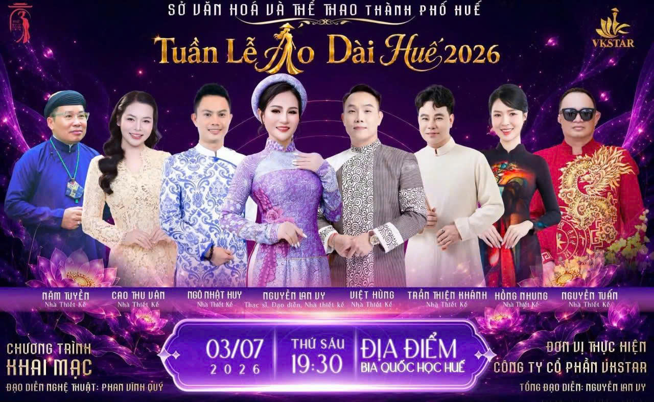 Đặc sắc đêm diễn “Áo dài Huế - Dòng chảy di sản hội nhập”
