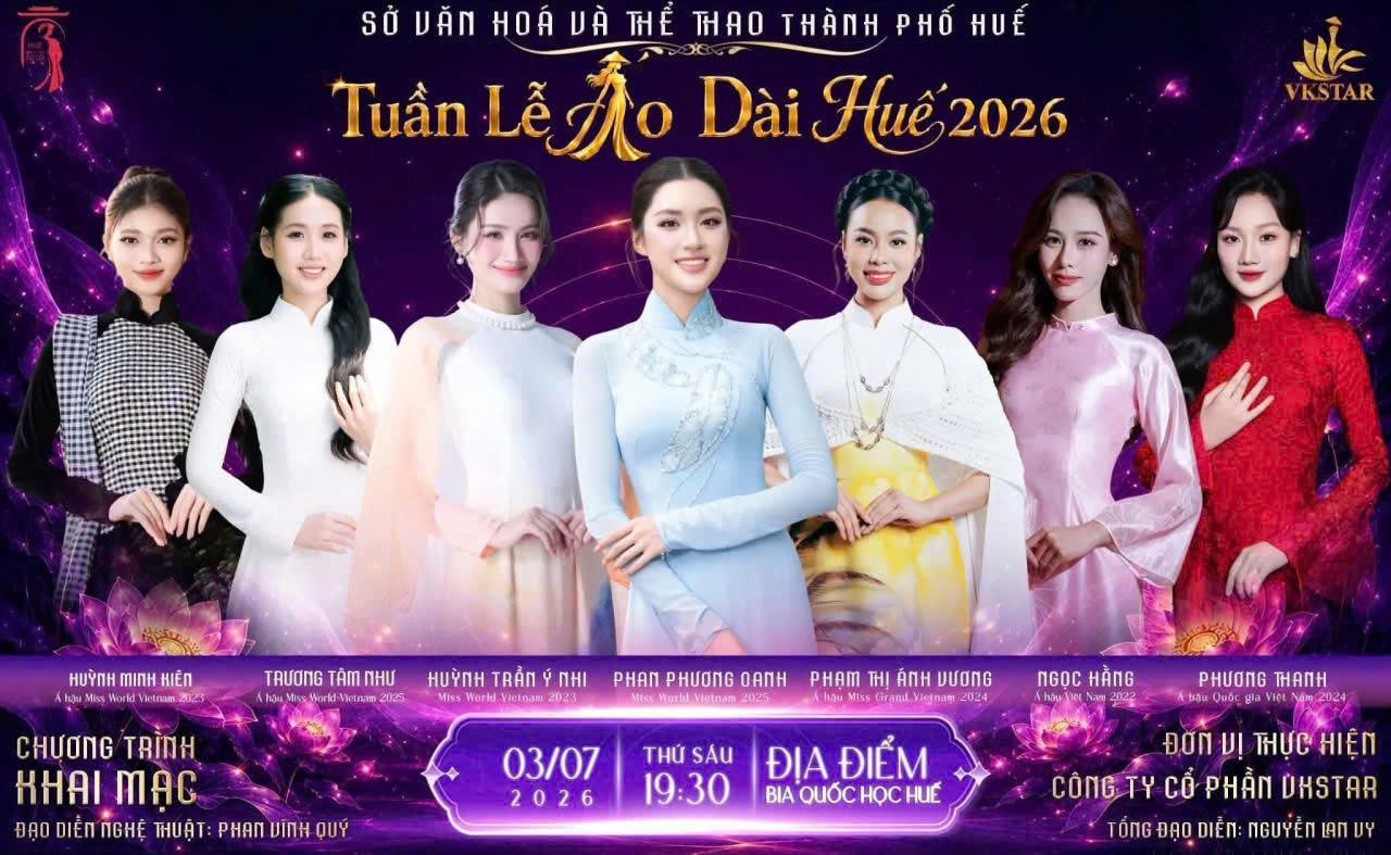 Đặc sắc đêm diễn “Áo dài Huế - Dòng chảy di sản hội nhập”