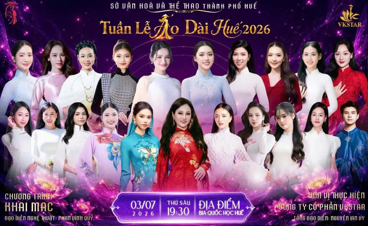 Đặc sắc đêm diễn “Áo dài Huế - Dòng chảy di sản hội nhập”