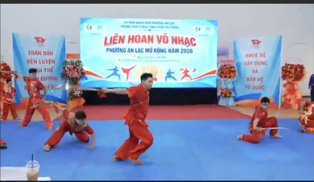 Hội tụ tinh hoa võ thuật tại Liên hoan võ nhạc phường An Lạc mở rộng