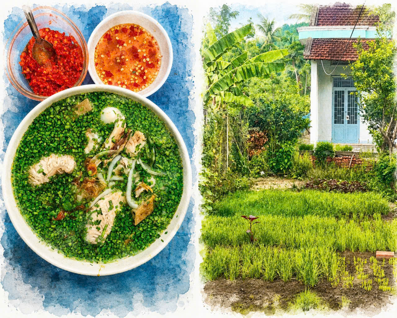Trên vùng đất Phú Yên xưa, nay thuộc tỉnh Đắk Lắk, hẹ lá được vun trồng quanh năm. Thân lá nhỏ mảnh nhưng lan tỏa hương thơm đặc trưng cùng sắc xanh thẫm nổi bật, trở thành điểm nhấn làm nên hương vị riêng độc đáo của món bánh canh hẹ dân dã.