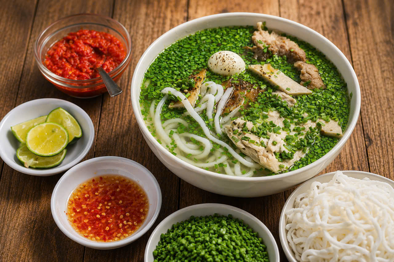 Một tô bánh canh hẹ với nhiều rau xanh, giàu đạm từ cá biển, vị thanh nhẹ trở thành lựa chọn phù hợp với nhiều người. Giữa nhịp sống đô thị vội vã, hương vị ấy giống như một khoảng lặng thân quen, giúp người ta tìm lại cảm giác gần gũi của quê hương trong những ngày xa xứ.