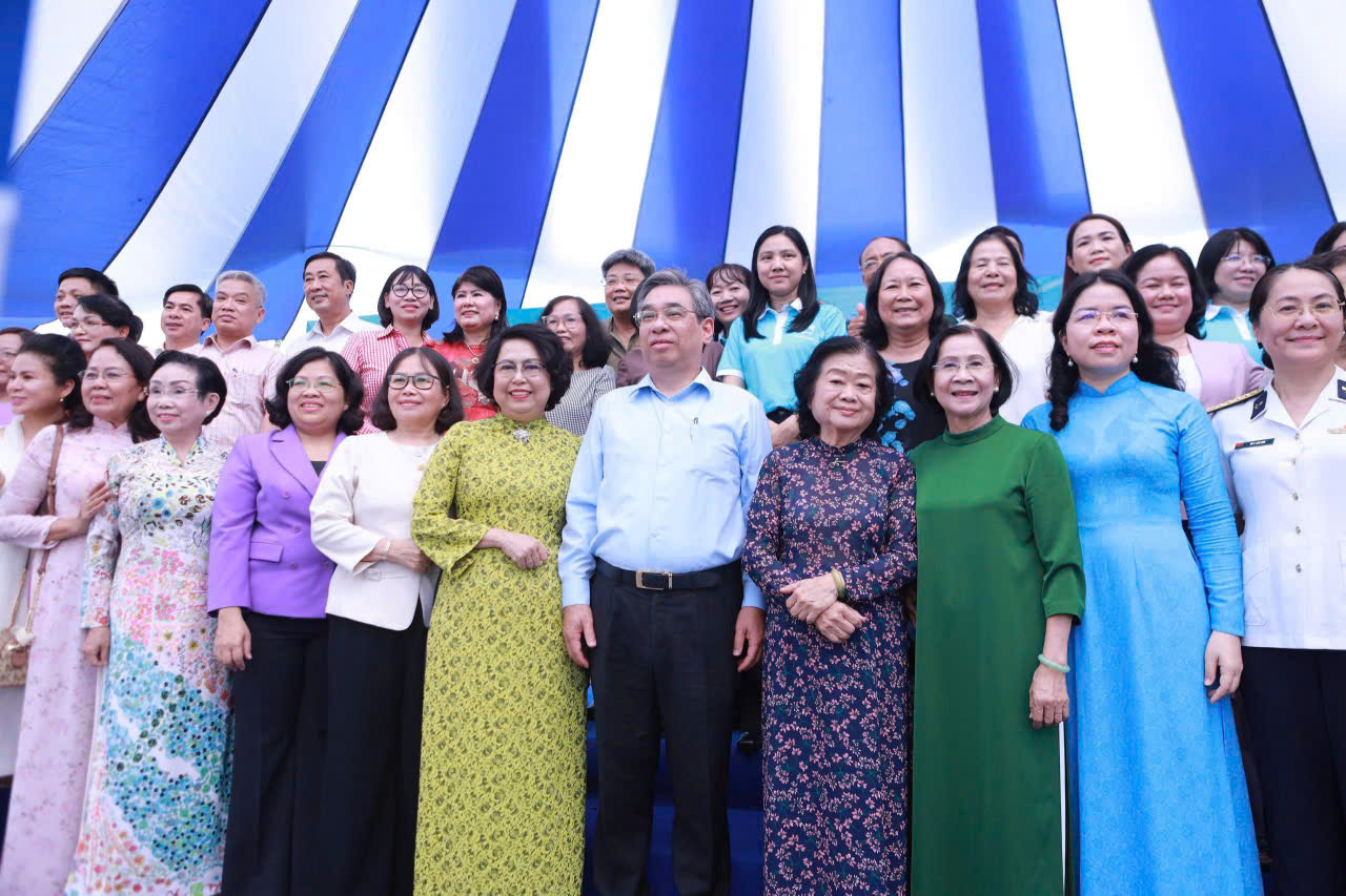 Các đại biểu và khách mời tại chương trình “Tháng cùng Phụ nữ hành động” năm 2026.