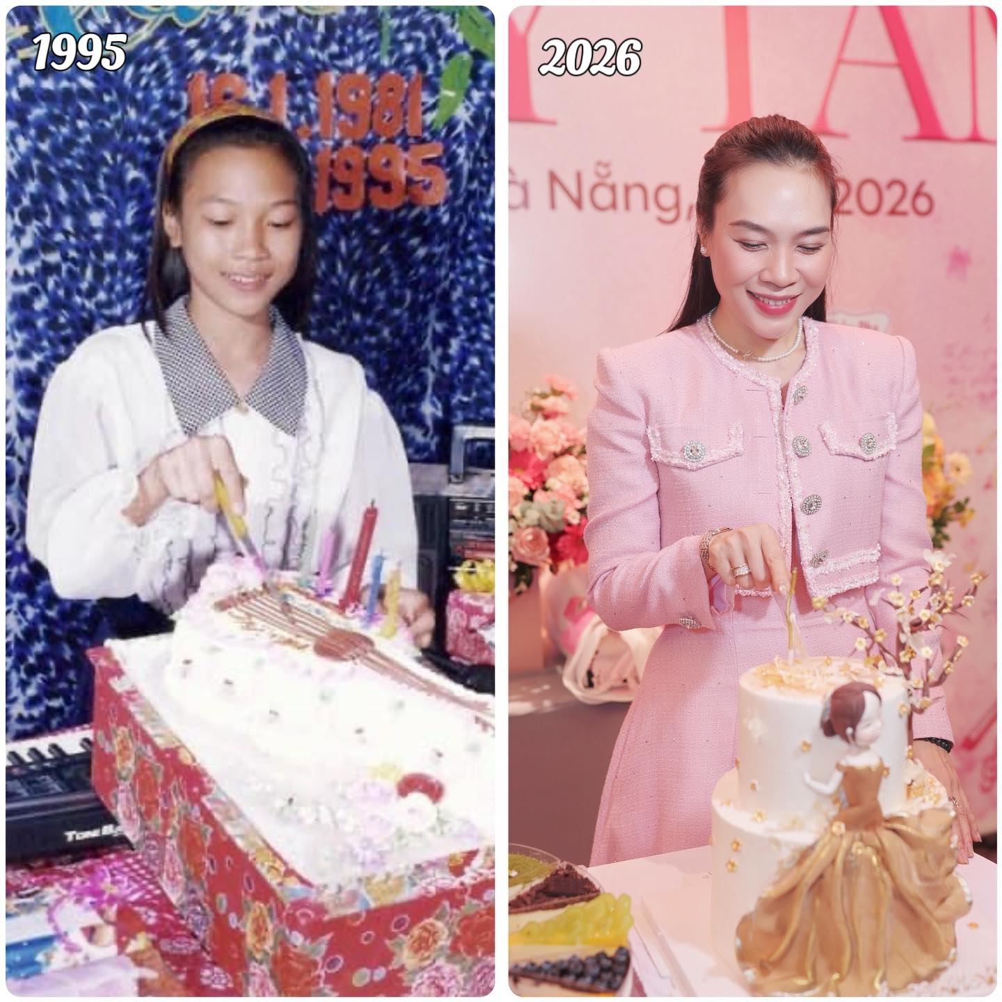 Mỹ Tâm chia sẻ ảnh mừng sinh nhật năm 1995 và năm 2026