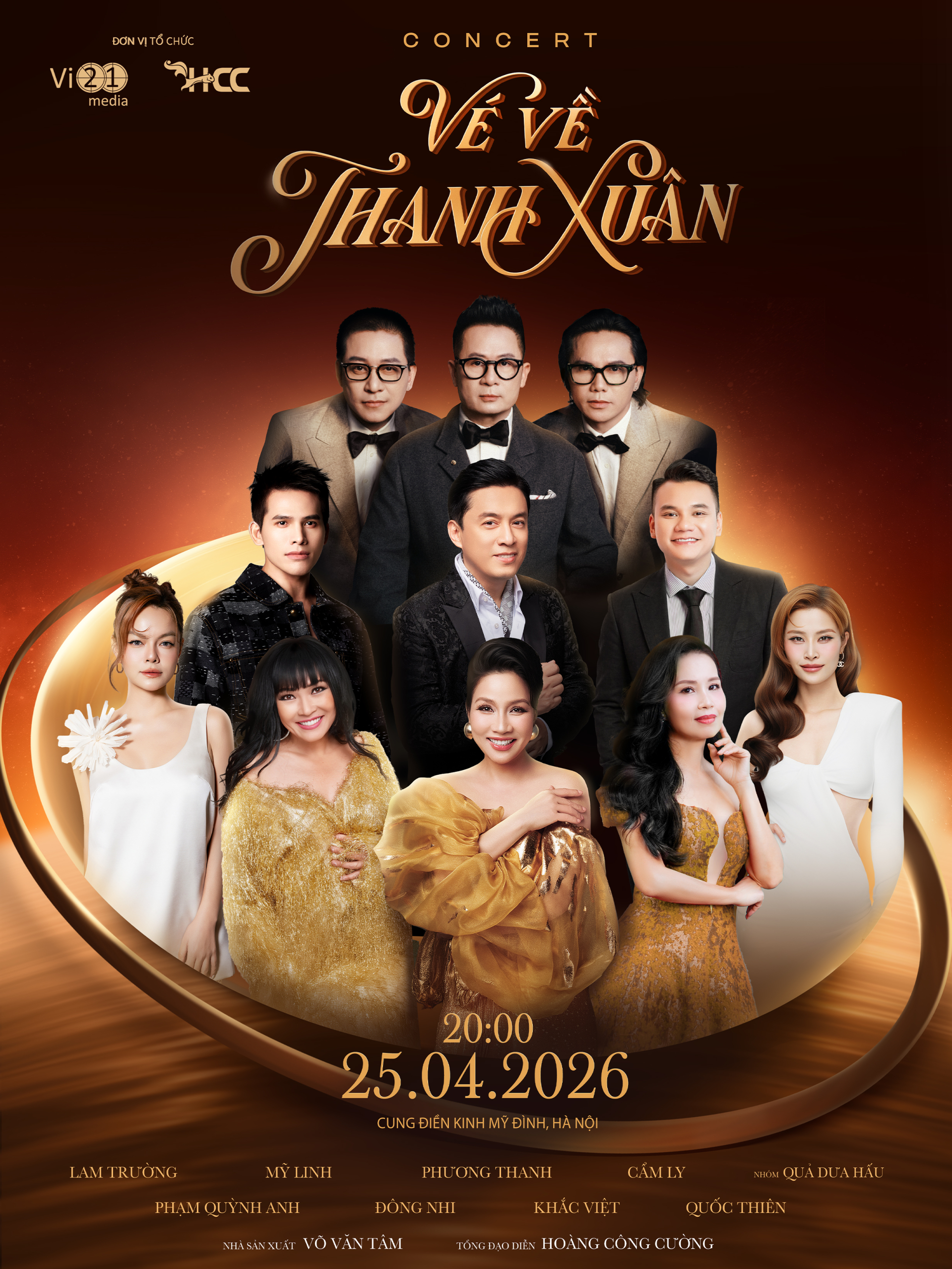 Cú bắt tay “chấn động’’ showbiz giữa Hoàng Công Cường, Hồ Hoài Anh và Võ Văn Tâm: Tái hiện ký ức âm nhạc của thế hệ 8X, 9X