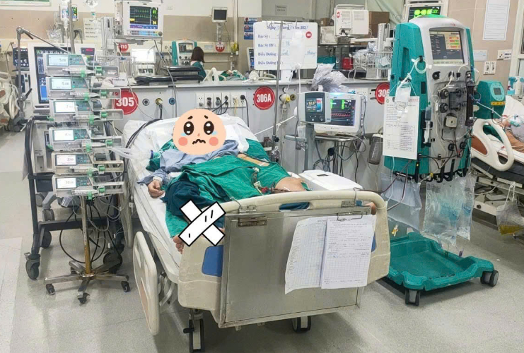 Thời điểm mới vào viện, bệnh nhân đang trong tình trạng nguy kịch, tiên lượng xấu!