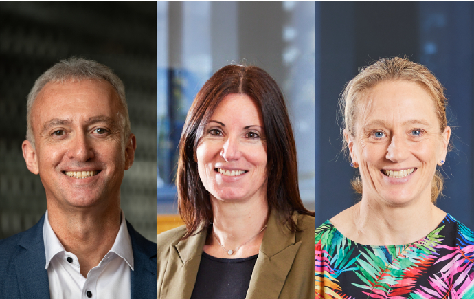   Từ trái sang phải: Giáo sư Christopoulos, Phó Giáo sư Celine Valant và Giáo sư Natalie Trevaskis (Ảnh: Đại học Monash)  