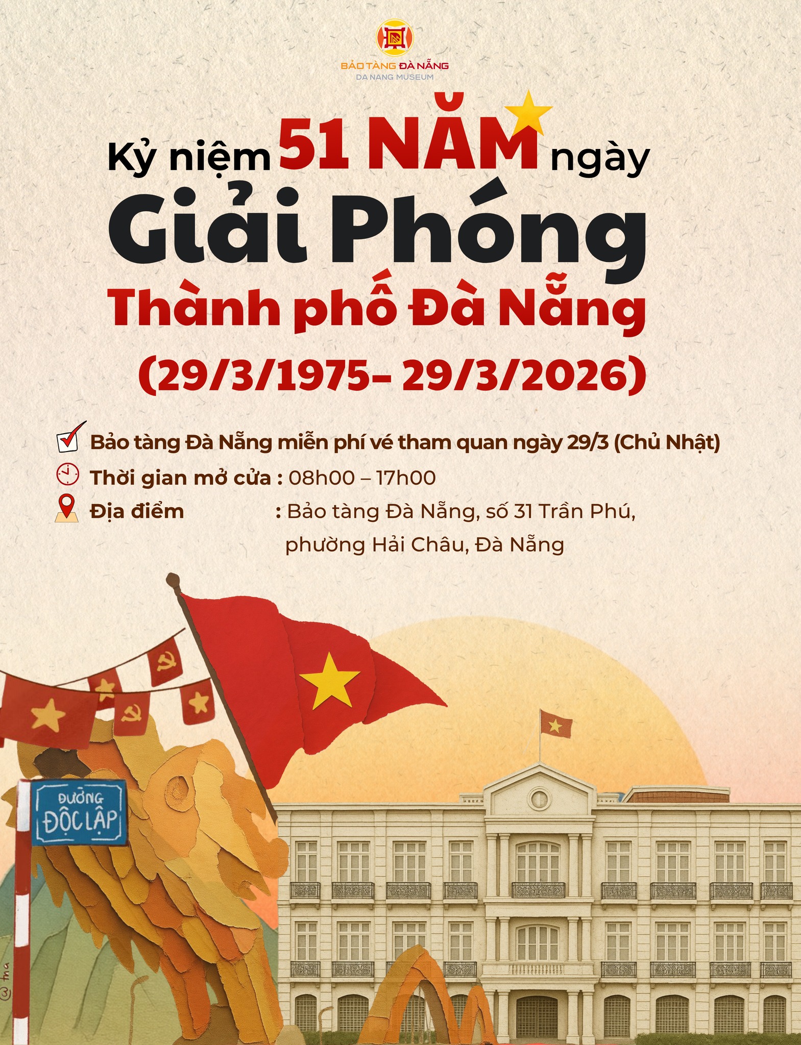 Từ ngày 26-29/3, người dân và du khách Đà Nẵng đón tin cực vui