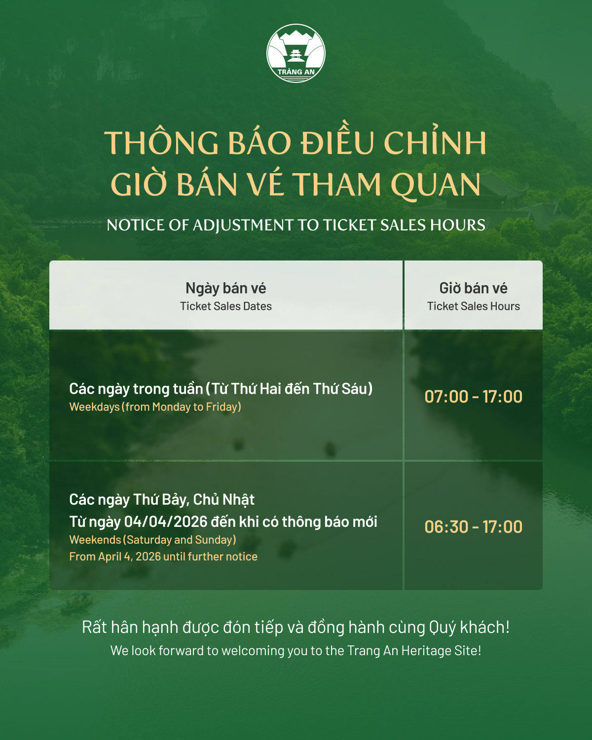 Ảnh: Di sản Tràng An