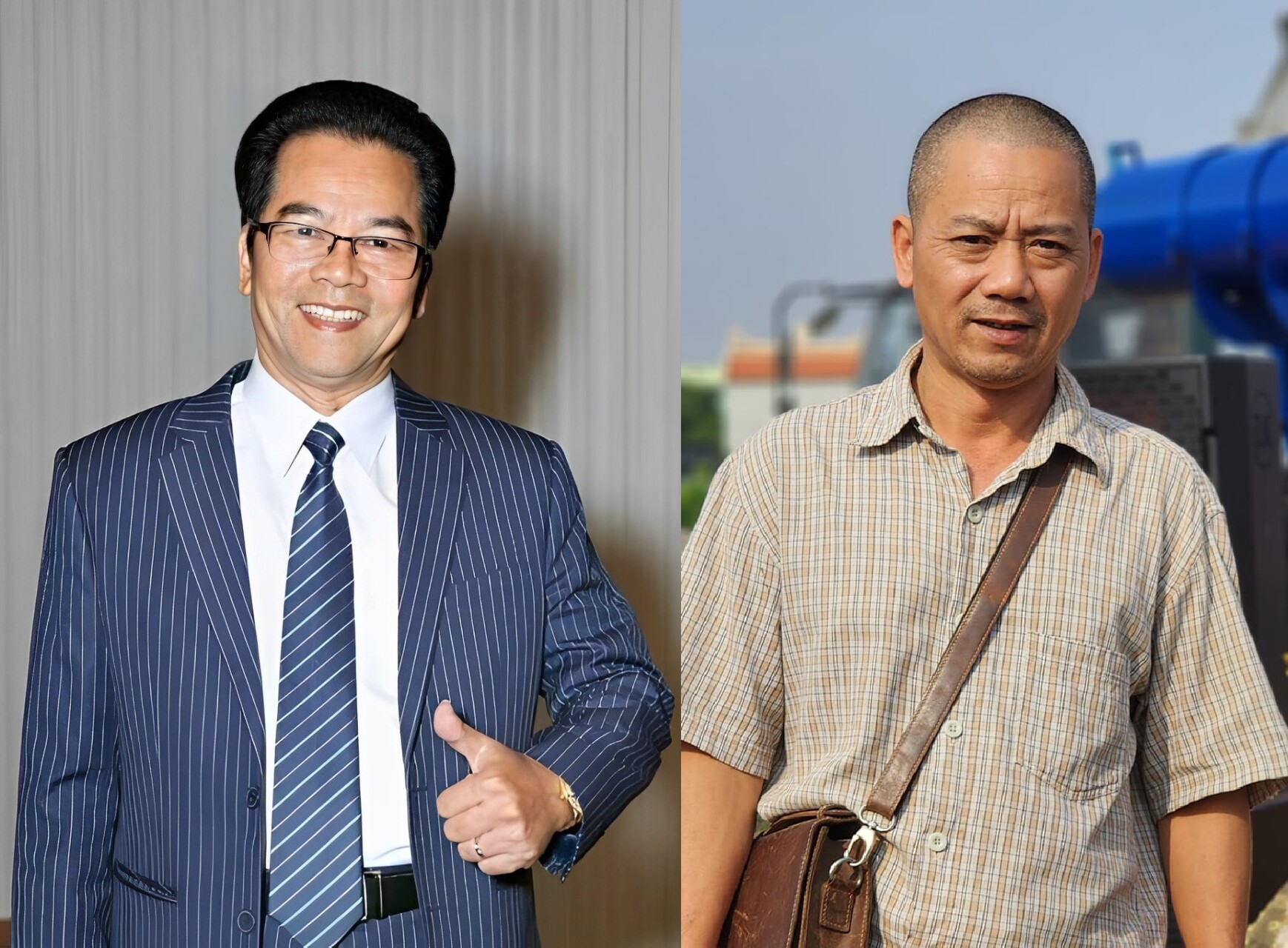 Hai cha con có phong cách khác nhau.