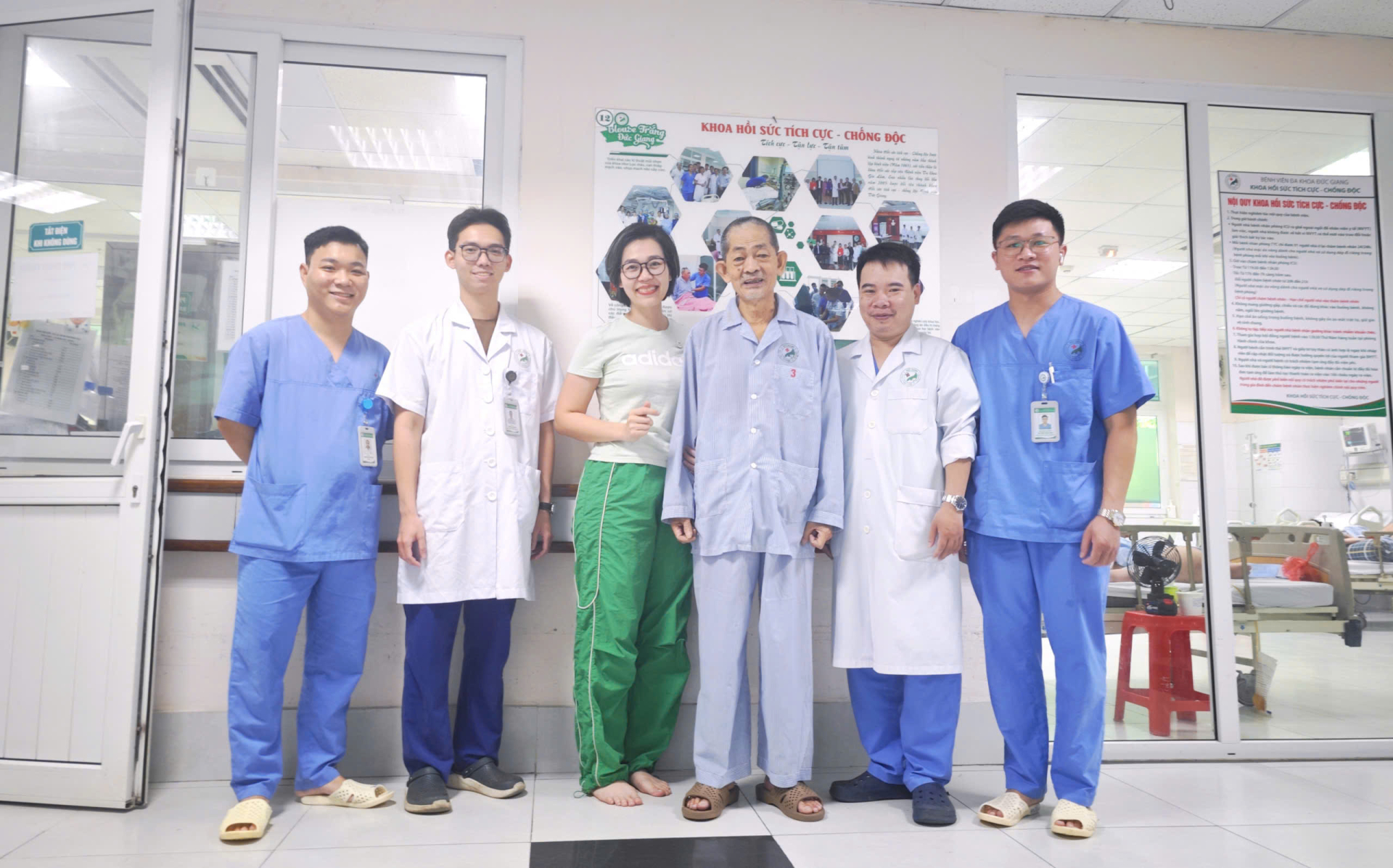 Bệnh nhân hồi phục sau khi thoát khỏi 
