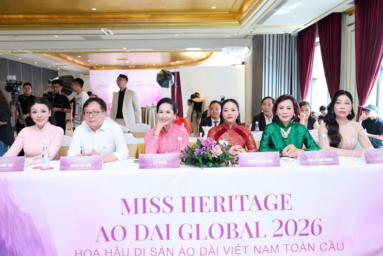 Ban Giám khảo Hoa hậu Di sản Áo dài Việt Nam Toàn cầu 2026 là những tên tuổi uy tín