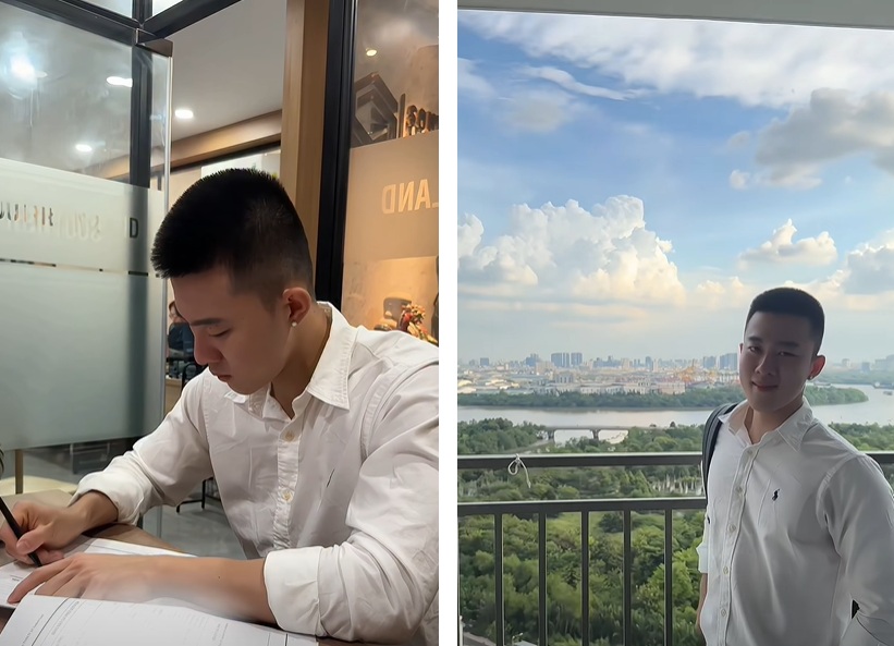 Công Vinh chia sẻ lại khoảnh khắc mua căn hộ mới. Ảnh chụp màn hình