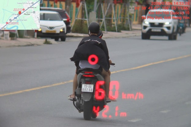 Hình ảnh phương tiện vi phạm tại Hưng Yên
