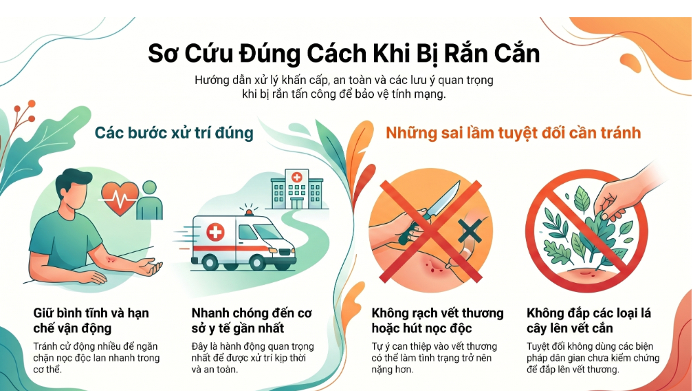 Mùa hè, mưa nhiều, rắn hoạt động cực mạnh: Không may bị rắn cắn, tuyệt đối không làm điều này