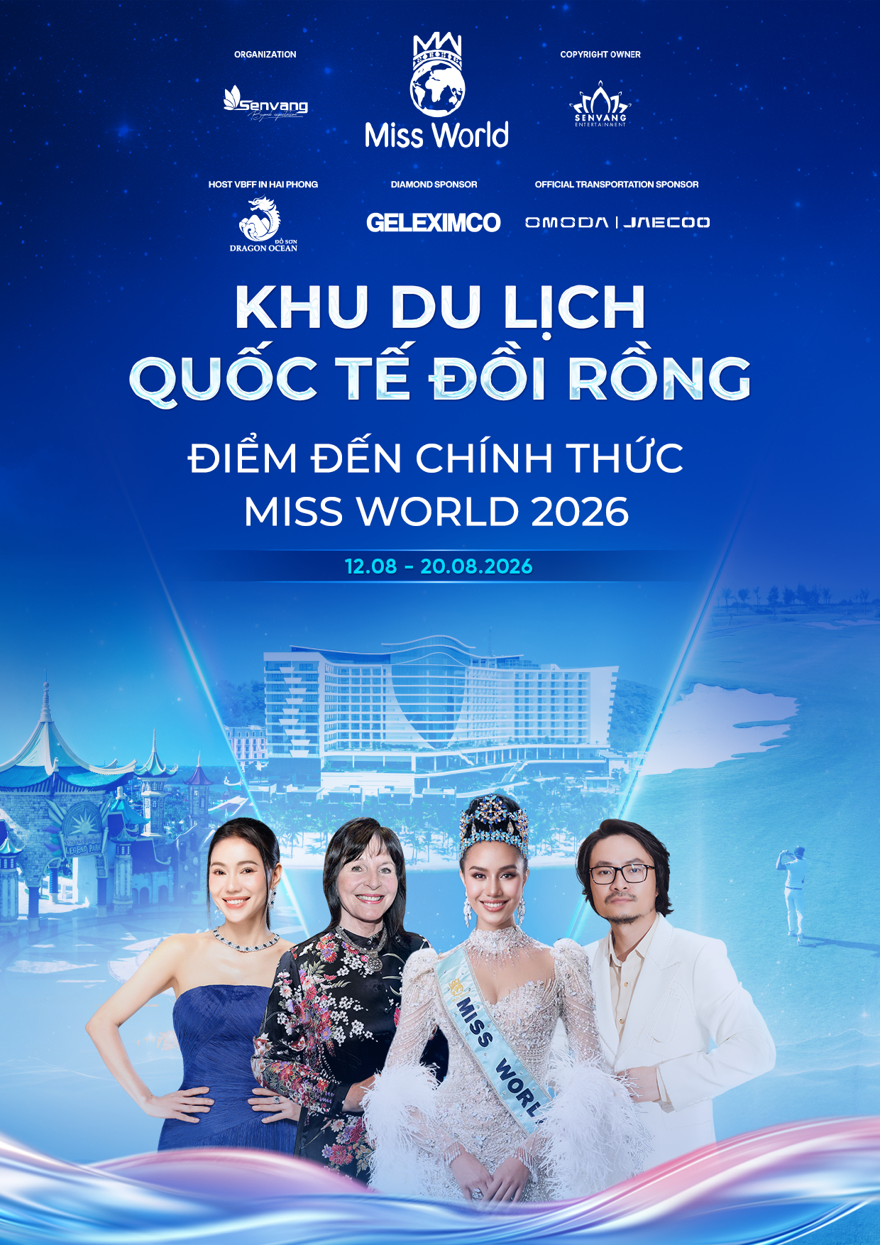 Khu Du lịch Quốc tế Đồi Rồng đã xuất sắc vượt qua các tiêu chuẩn khắt khe để trở thành địa điểm tổ chức Miss World 2026.
