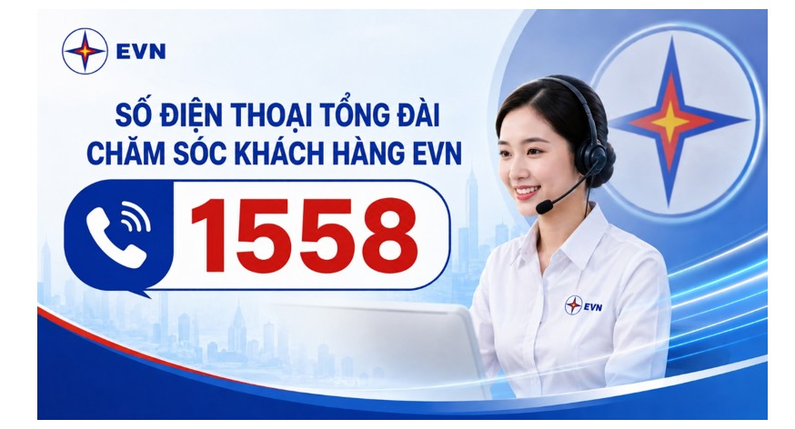   Tổng đài chăm sóc khách hàng EVN 1558 chính thức hoạt động từ ngày 15/8/2026  