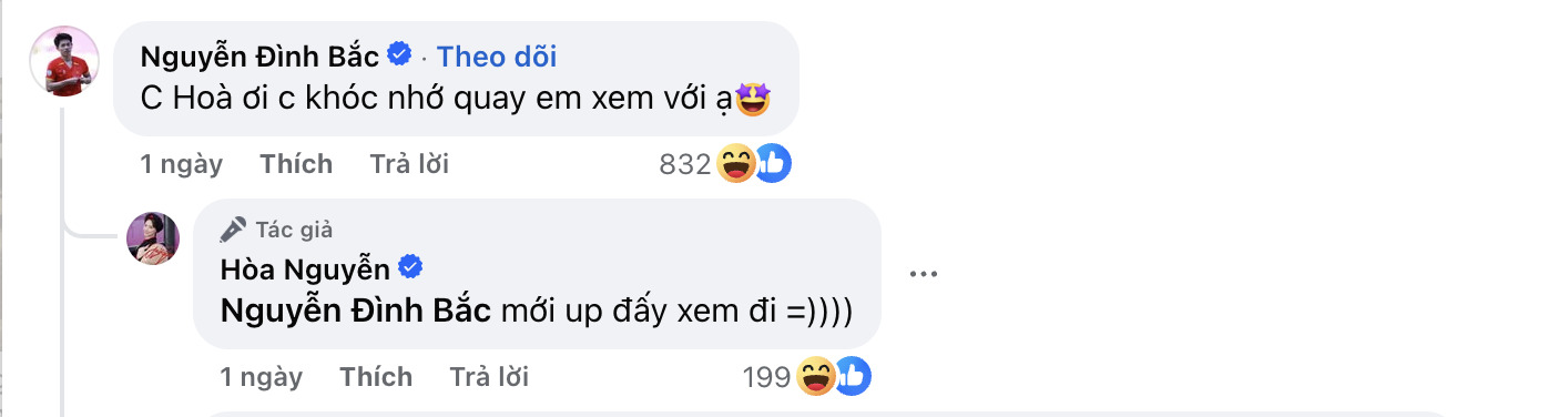Đình Bắc và Hòa Minzy