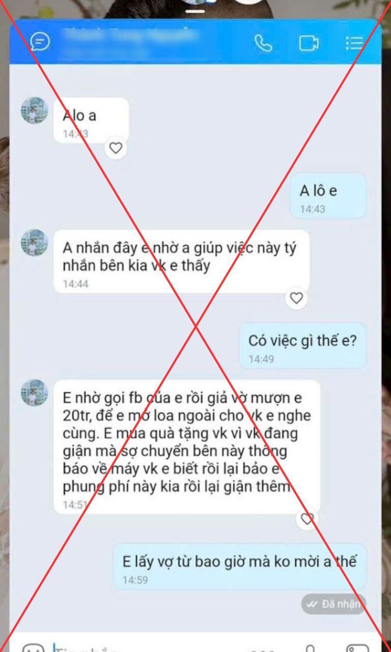 Công an thông báo đến tất cả những ai đã nhận được tin nhắn Zalo có nội dung sau
