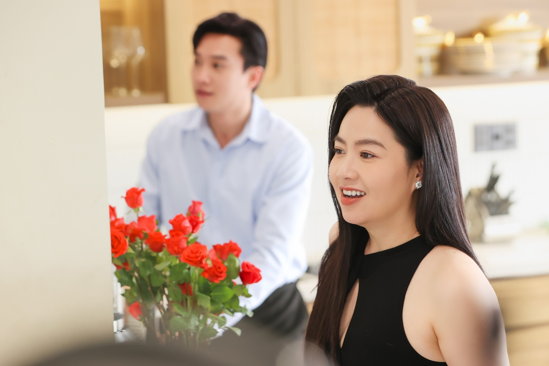 Lê Khánh vào vai Thương trong phim Chị ngã em nâng. Ảnh: NSX