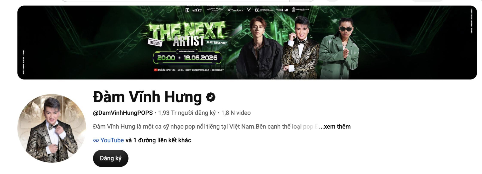 Thu nhập của Đàm Vĩnh Hưng