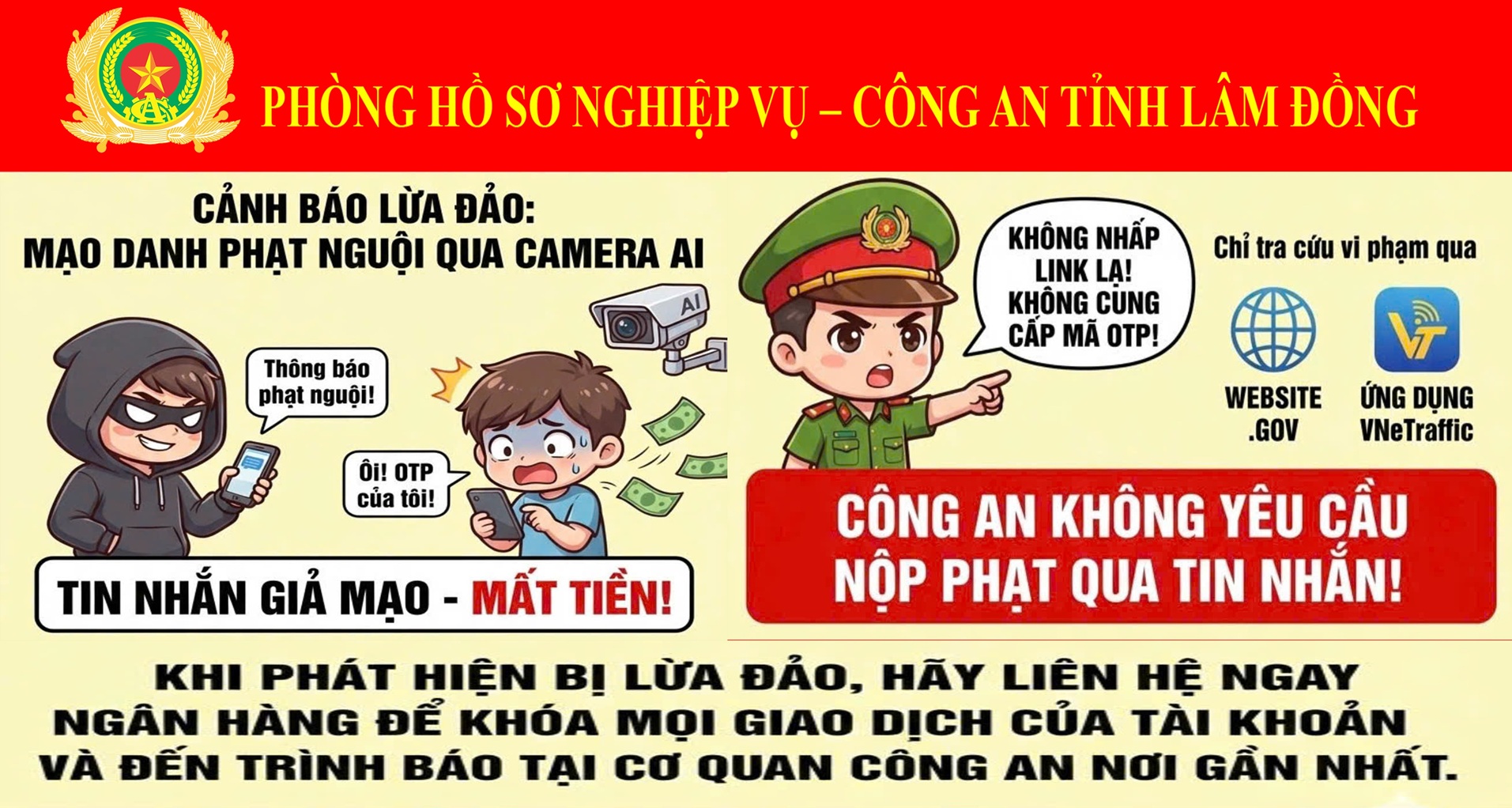 Hình thức và cách phòng ngừa tin nhắn của các đối tượng lừa đảo