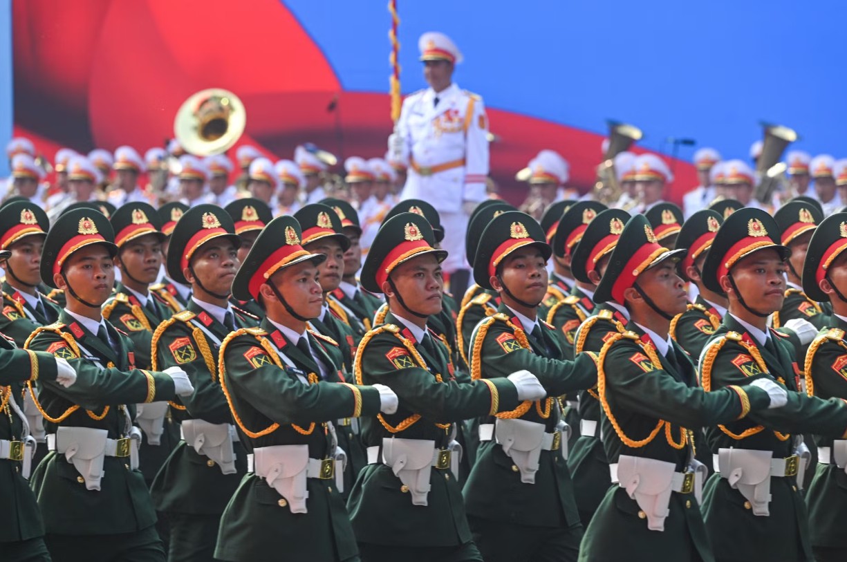 Khối sĩ quan Lục quân - Ảnh: Báo Nhân Dân