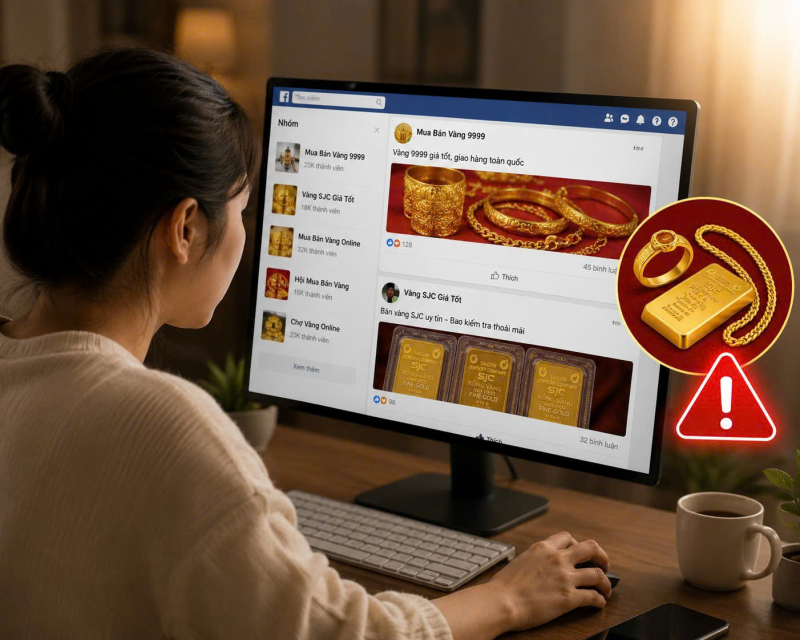Người dân chú ý cảnh giác trước những thủ đoạn lừa đảo tinh vi, đặc biệt trong thời điểm vàng có nhiều biến động như hiện nay (Ảnh: BCAND)