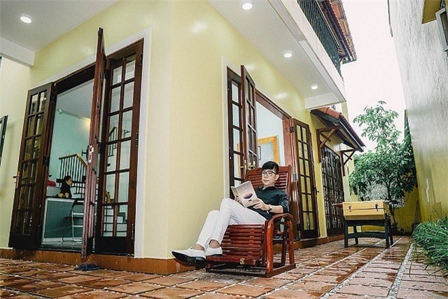 Căn biệt thự rộng khoảng 500m² của nam ca sĩ tại Huế (Ảnh: Báo Lao Động)