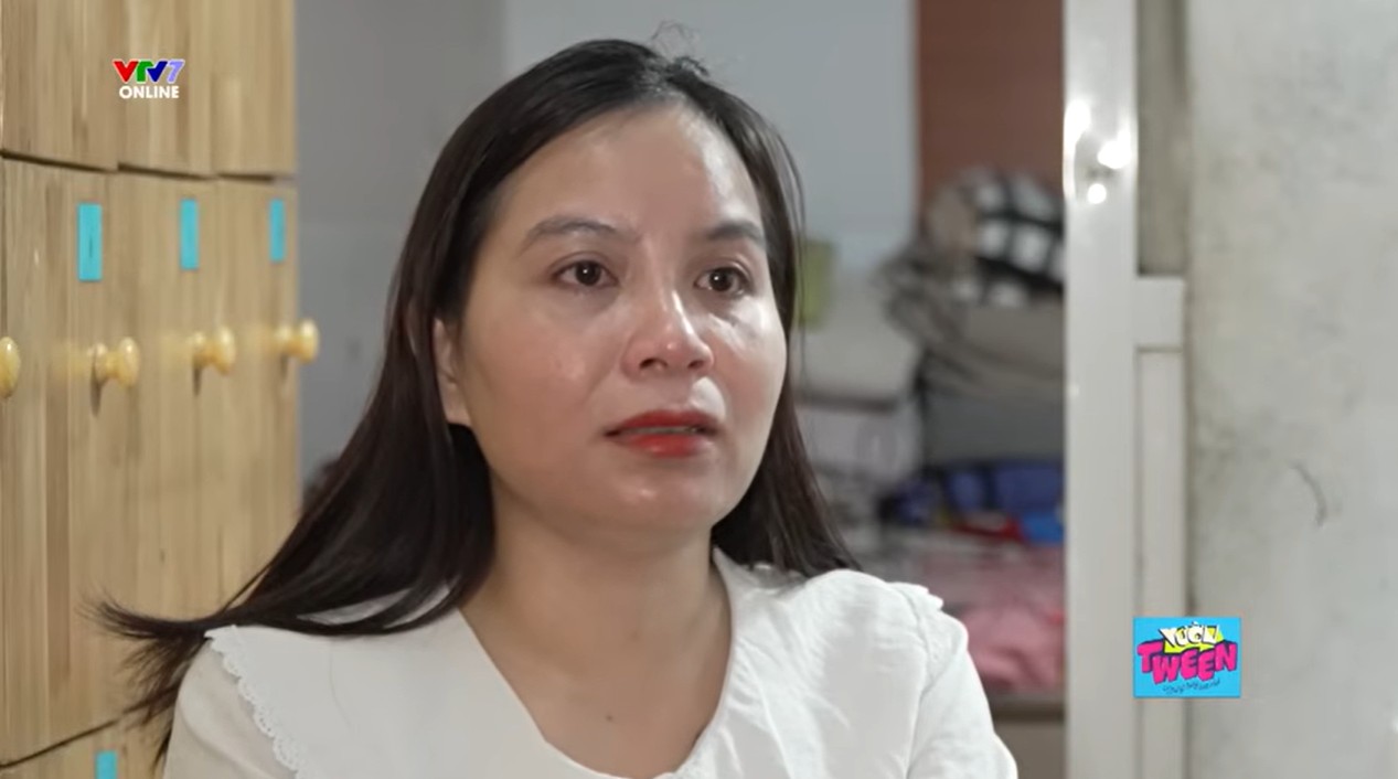 Chị Nguyễn Vũ Thị Thủy, mẹ của Nhím