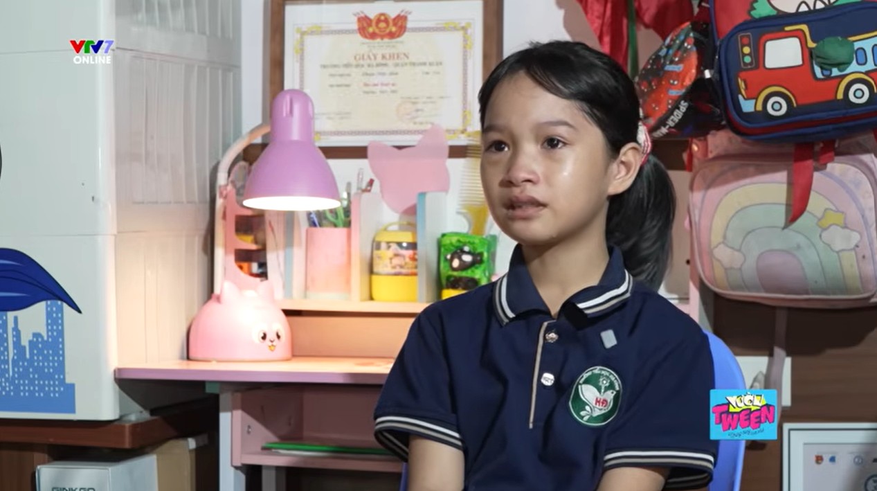 Cô bé 9 tuổi Phạm Diệu Linh, tên thân mật là Nhím